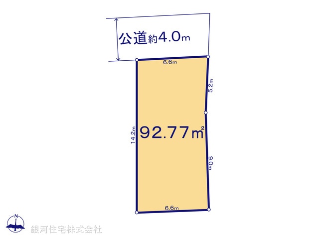 G00396183 千葉県柏市西原１丁目 土地 2480万円【区画図】