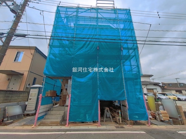 G00396231 千葉県市川市下新宿 新築一戸建て 6590万円 土地面積57.86m² (約17.50坪) 建物面積98.06m² (約29.66坪) 間取り２ＳＬＤＫ 築年月2026年08月(築１年以内)【外観8】