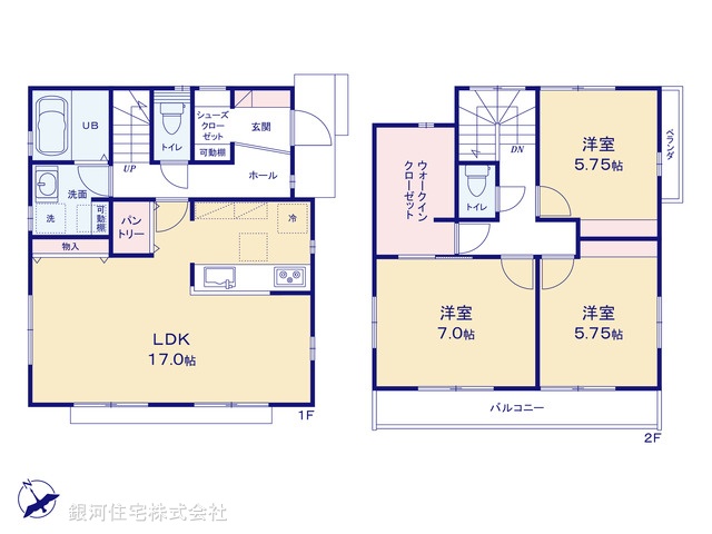 G00396281 東京都日野市東豊田４丁目 新築一戸建て 4880万円【間取図】