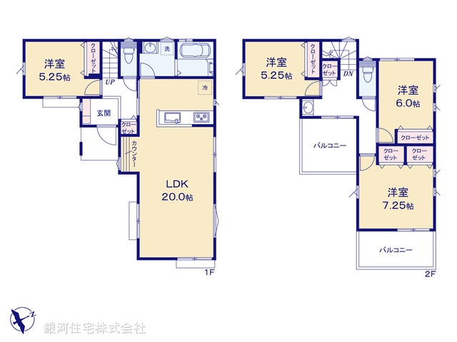 G00396302 神奈川県横浜市金沢区富岡西１丁目 新築一戸建て 6580万円【間取図】