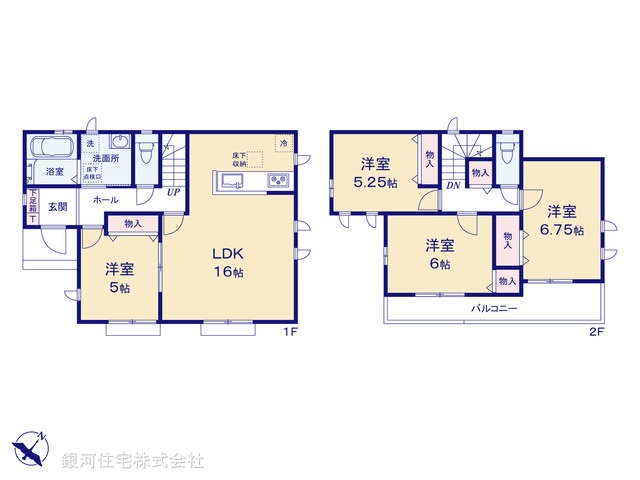 G00396342 埼玉県入間市小谷田１丁目 新築一戸建て 2790万円【間取図】