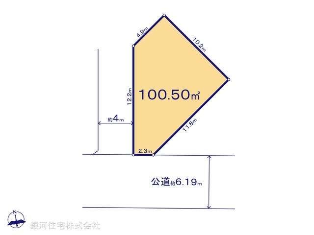 G00396363 埼玉県上尾市西宮下２丁目 土地 2720万円【区画図】