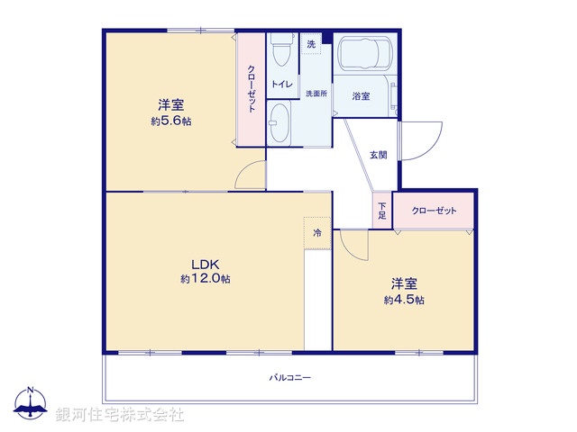 G00396404 神奈川県横浜市港南区港南台６丁目 中古マンション 1490万円【間取図】