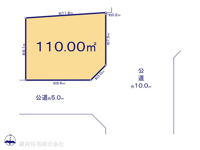 G00396436 東京都杉並区清水３丁目 土地 1億2780万円【区画図】