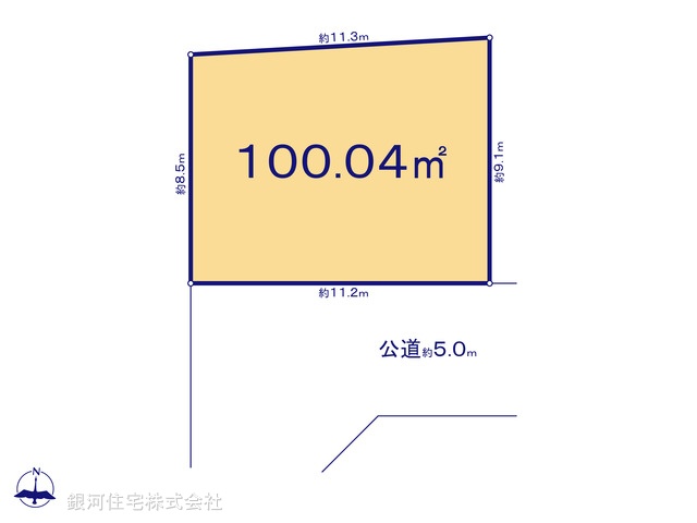G00396437 東京都杉並区清水３丁目 土地 1億1880万円【区画図】