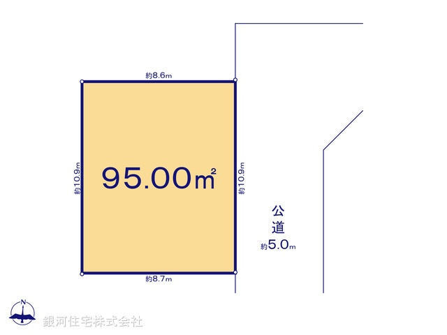 G00396438 東京都杉並区清水３丁目 土地 9980万円【区画図】