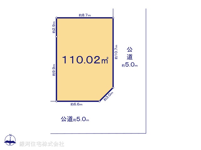 G00396439 東京都杉並区清水３丁目 土地 1億2880万円【区画図】