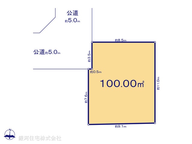 G00396447 東京都杉並区清水３丁目 土地 1億1480万円【区画図】