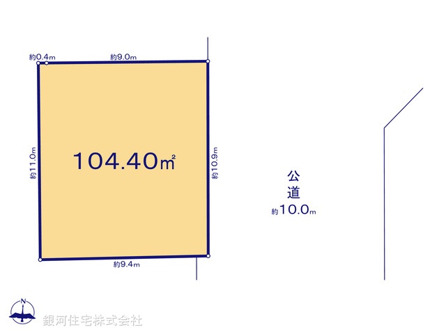 G00396448 東京都杉並区清水３丁目 土地 1億2780万円【区画図】