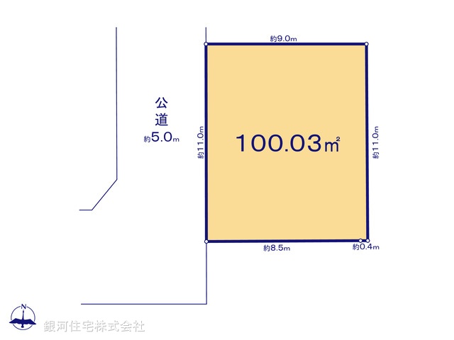 G00396450 東京都杉並区清水３丁目 土地 1億580万円【区画図】
