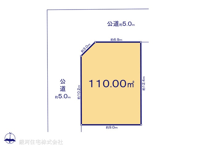 G00396451 東京都杉並区清水３丁目 土地 1億2780万円【区画図】