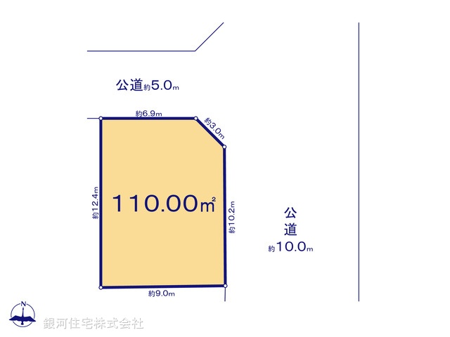 G00396452 東京都杉並区清水３丁目 土地 1億2780万円【区画図】