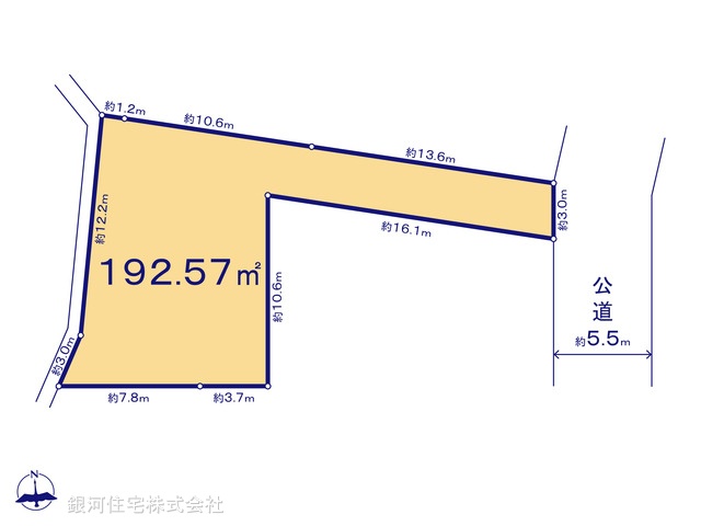 G00396467 神奈川県横浜市泉区新橋町 土地 3380万円【区画図】