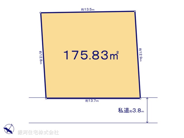 G00396534 神奈川県横浜市保土ヶ谷区上菅田町 土地 3080万円【区画図】