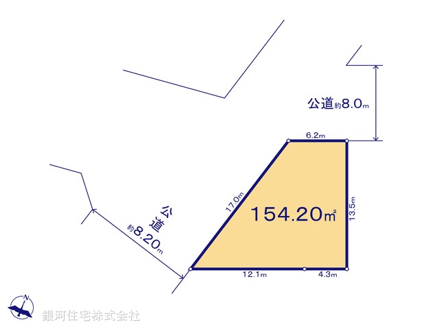G00396535 埼玉県越谷市千間台西４丁目 土地 2790万円【区画図】