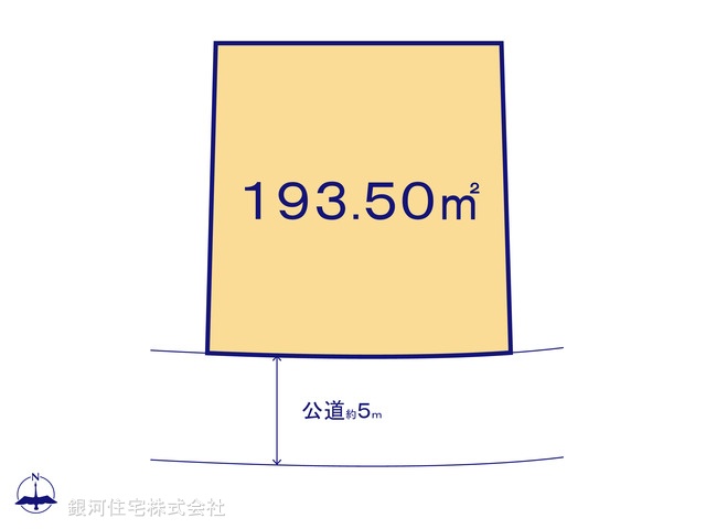 G00396841 神奈川県横須賀市湘南鷹取３丁目 土地 3350万円【区画図】