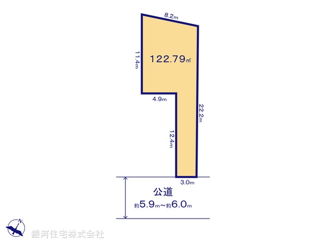 G00396877 千葉県松戸市上本郷 土地 3690万円【区画図】