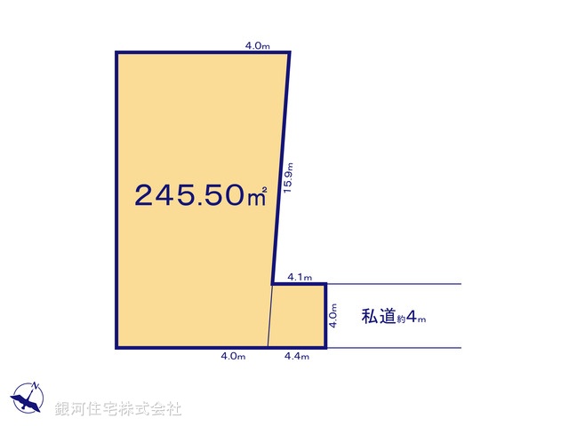 G00396880 埼玉県上尾市大字上 土地 2680万円【区画図】
