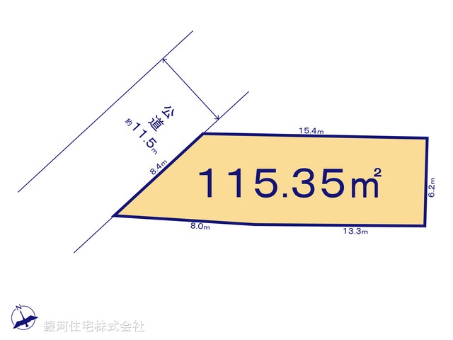 G00396967 埼玉県川口市飯原町 土地 3999万円【区画図】