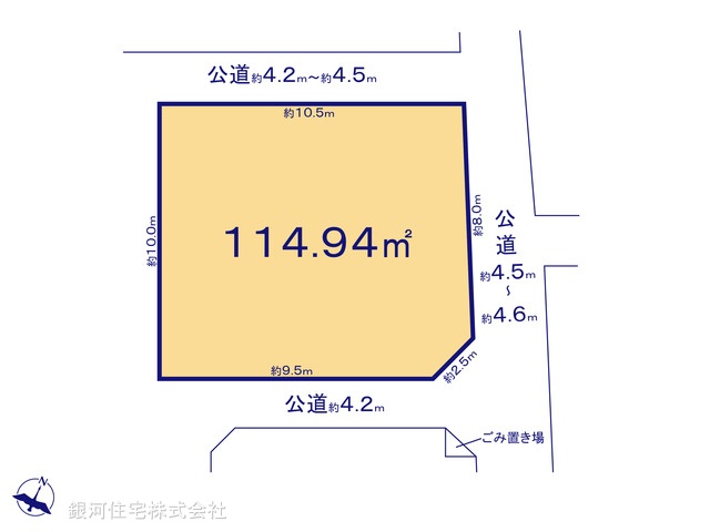 G00396991 埼玉県上尾市大字大谷本郷 土地 2080万円【区画図】