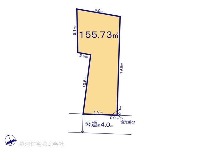 G00397004 千葉県船橋市咲が丘４丁目 土地 2700万円【区画図】
