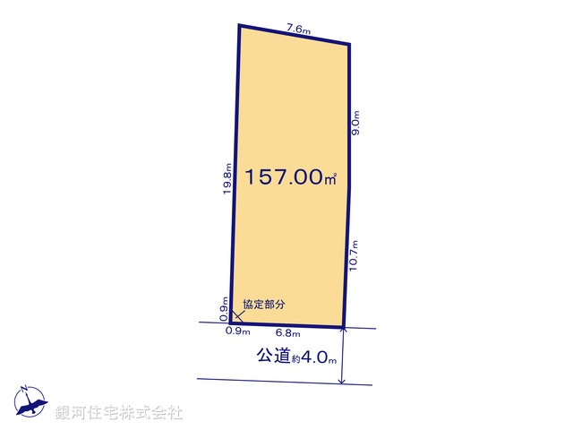 G00397005 千葉県船橋市咲が丘４丁目 土地 3000万円【区画図】