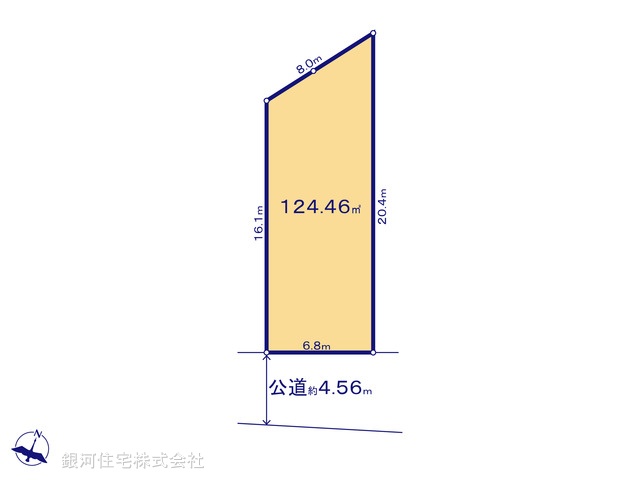 G00397039 埼玉県さいたま市北区盆栽町 土地 6500万円【区画図】