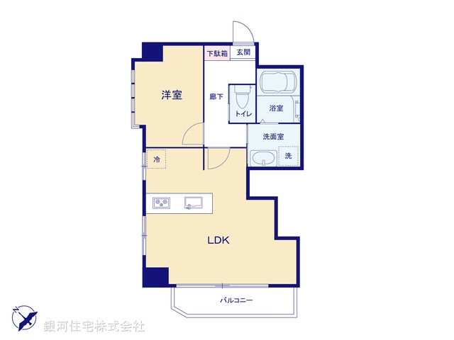 G00397059 東京都目黒区青葉台１丁目 中古マンション 6980万円【間取図】