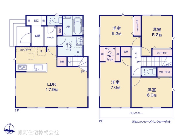 G00397283 神奈川県横浜市金沢区能見台通 新築一戸建て 6990万円【間取図】