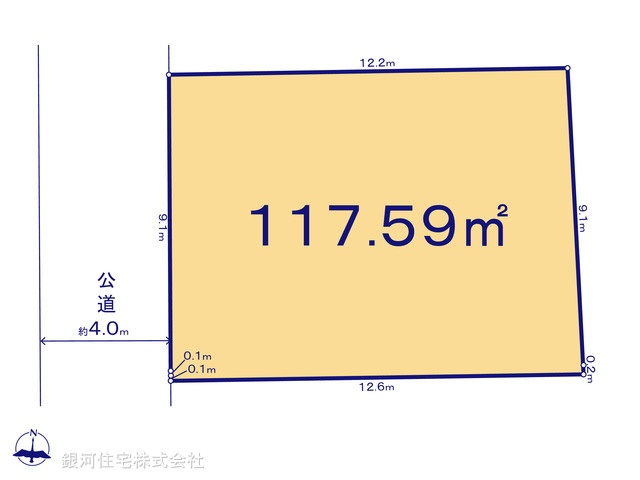 G00397311 神奈川県大和市中央林間５丁目 土地 8000万円【区画図】