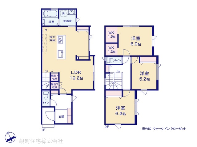 G00397394 千葉県千葉市稲毛区萩台町 新築一戸建て 3980万円【間取図】