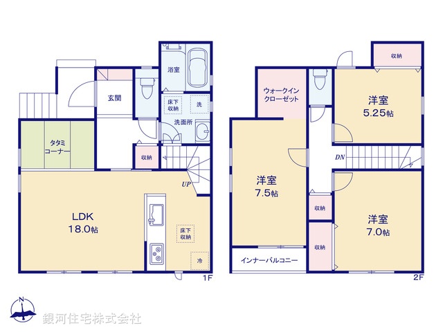 G00397422 千葉県船橋市大穴北８丁目 中古一戸建て 2790万円【間取図】