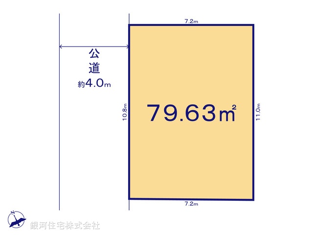 G00397472 千葉県船橋市浜町１丁目 土地 3980万円【区画図】