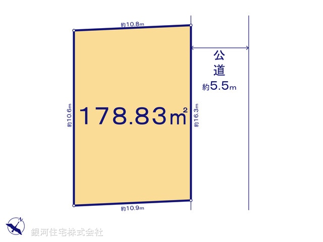 G00397482 神奈川県横浜市青葉区あざみ野１丁目 土地 1億2500万円【区画図】