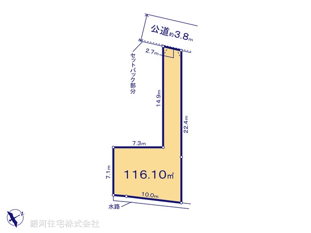 G00397528 千葉県船橋市三山６丁目 土地 1490万円【区画図】