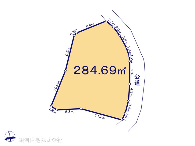 G00397569 神奈川県横須賀市三春町６丁目 土地 700万円【区画図】