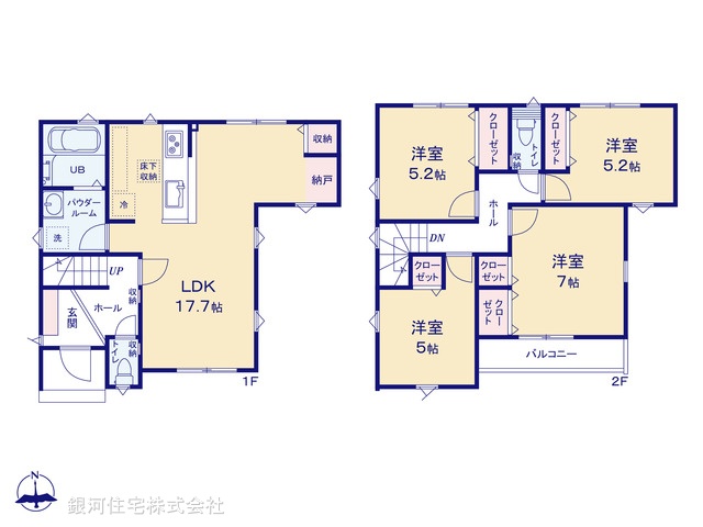 G00397616 東京都八王子市上野町 新築一戸建て 5499万円【間取図】