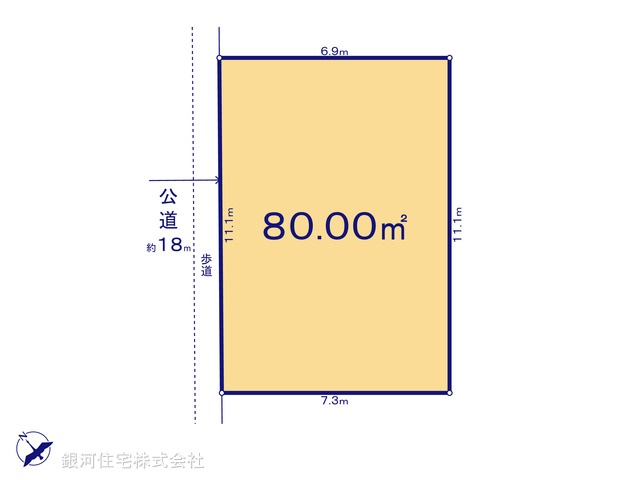 G00397717 千葉県佐倉市江原台１丁目 土地 380万円【区画図】