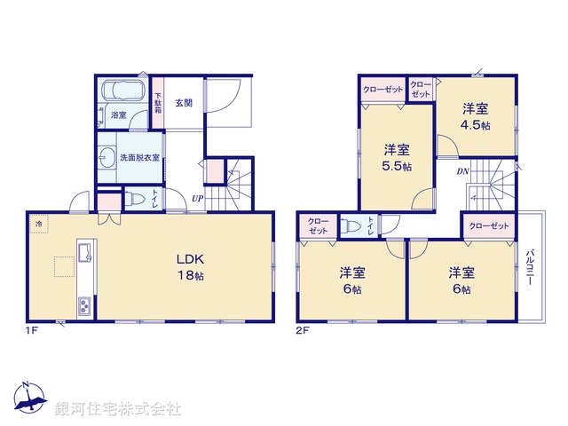 G00397938 神奈川県横須賀市西浦賀２丁目 中古一戸建て 2990万円【間取図】
