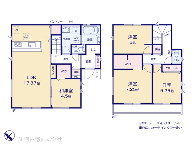 G00397955 千葉県習志野市屋敷２丁目 新築一戸建て 4490万円【間取図】