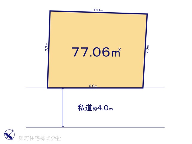 G00398039 東京都江戸川区宇喜田町 土地 6249万円【区画図】