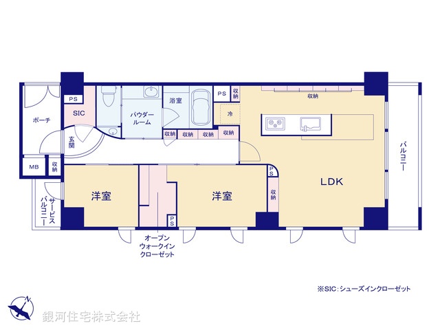 G00398061 東京都目黒区中目黒２丁目 中古マンション 1億2500万円【間取図】