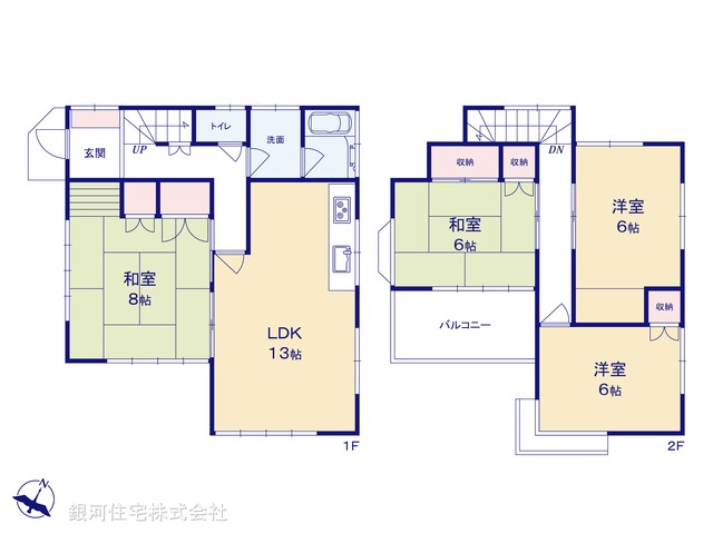 G00398083 埼玉県入間市大字小谷田 中古一戸建て 1290万円【間取図】