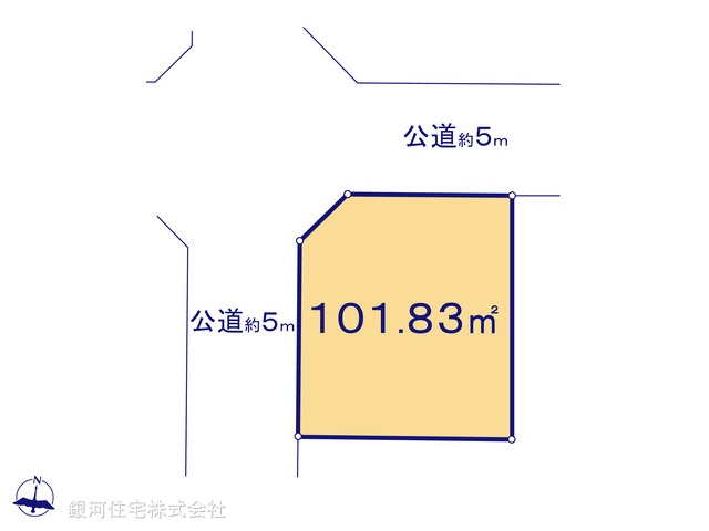 G00398280 東京都葛飾区西水元２丁目 土地 3690万円【区画図】
