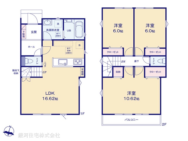 G00398289 埼玉県川口市大字東本郷 新築一戸建て 4030万円【間取図】