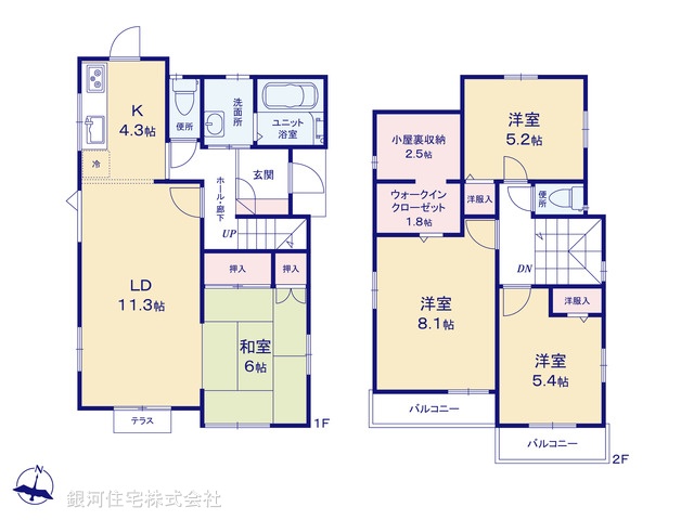 G00398353 千葉県船橋市丸山３丁目 中古一戸建て 2799万円【間取図】