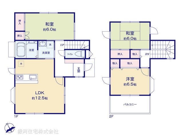 G00398354 千葉県松戸市和名ヶ谷 中古一戸建て 2340万円【間取図】