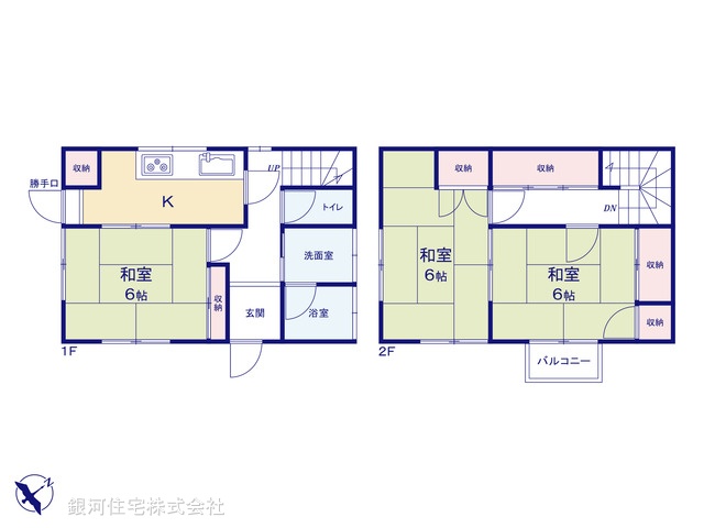 G00398373 千葉県船橋市飯山満町２丁目 中古一戸建て 1899万円【間取図】