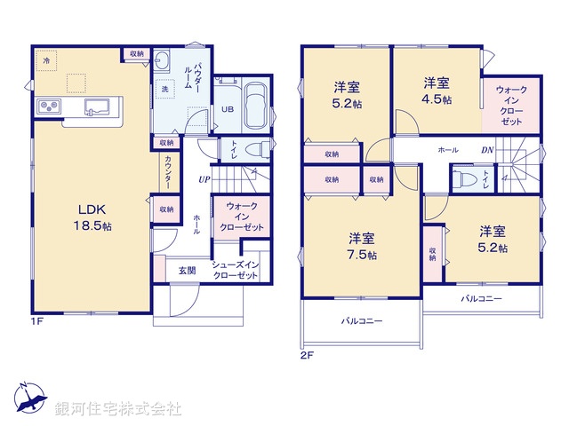 G00398407 埼玉県所沢市大字中富 新築一戸建て 4080万円【間取図】