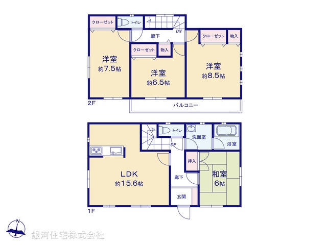 G00398412 千葉県船橋市二和西４丁目 中古一戸建て 2999万円【間取図】